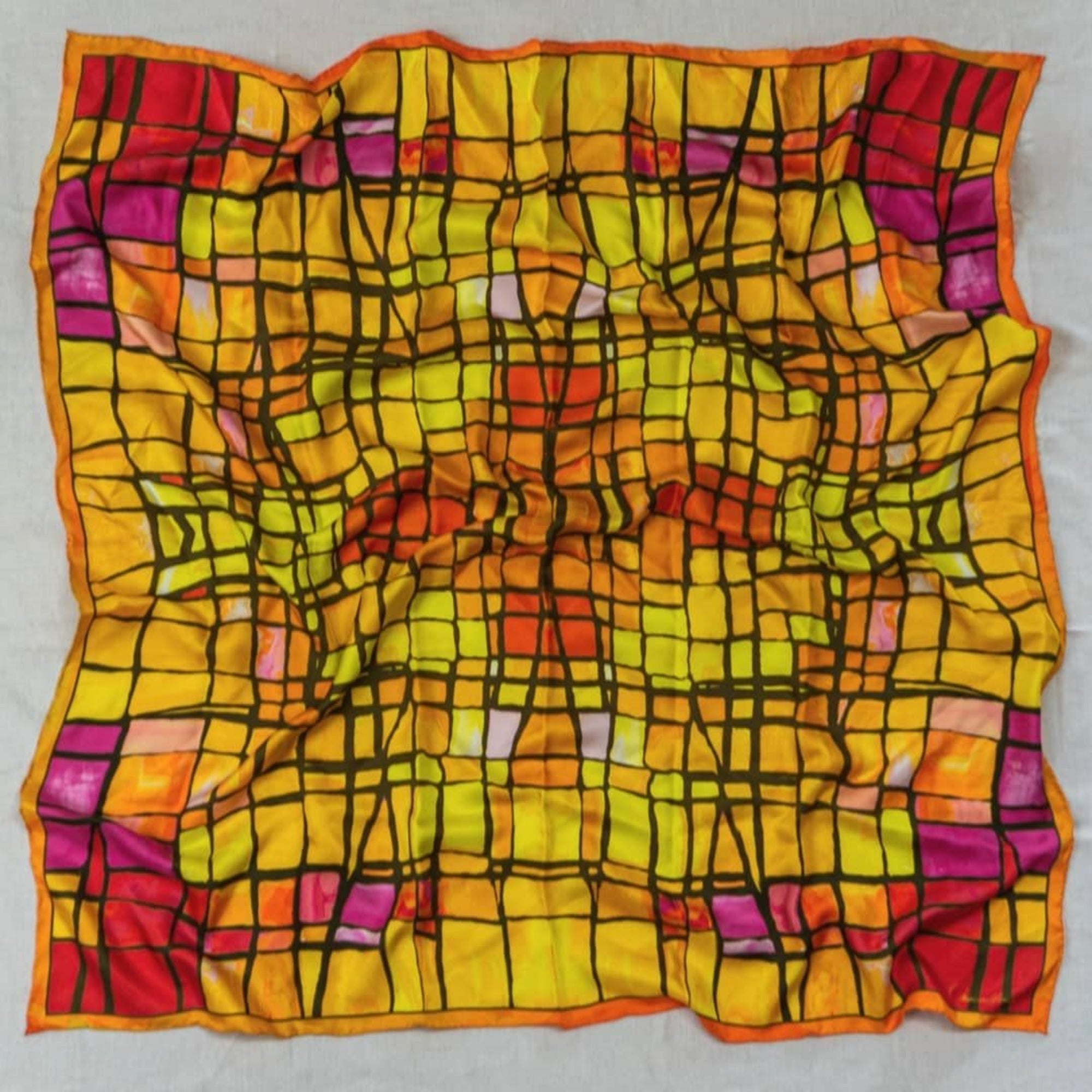 Carré Mosaic Silk Scarf 