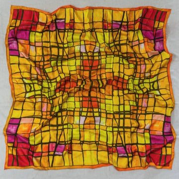 Carré Mosaic Silk Scarf 