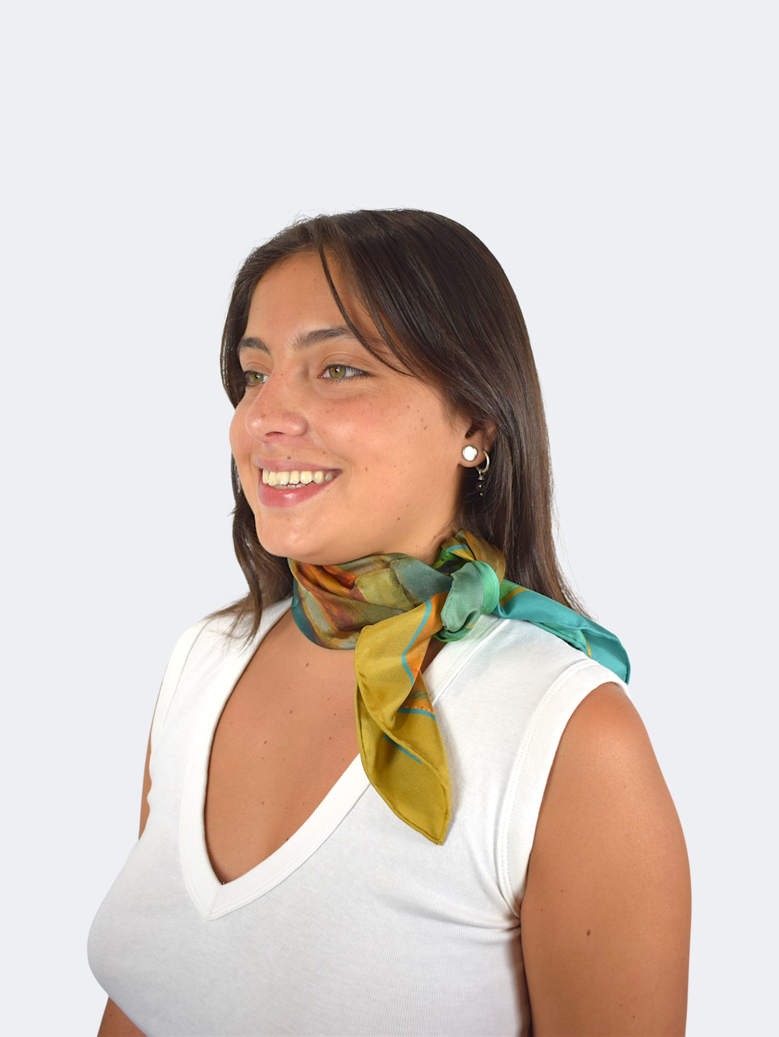 "Night Fields" Silk Scarf