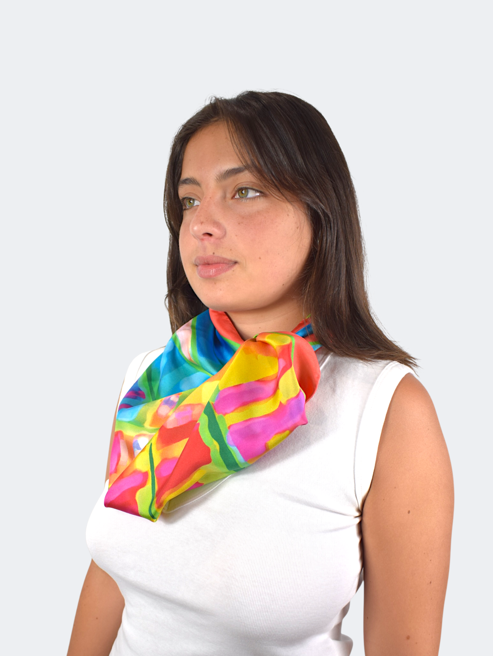 Summer Carnival Silk Scarf