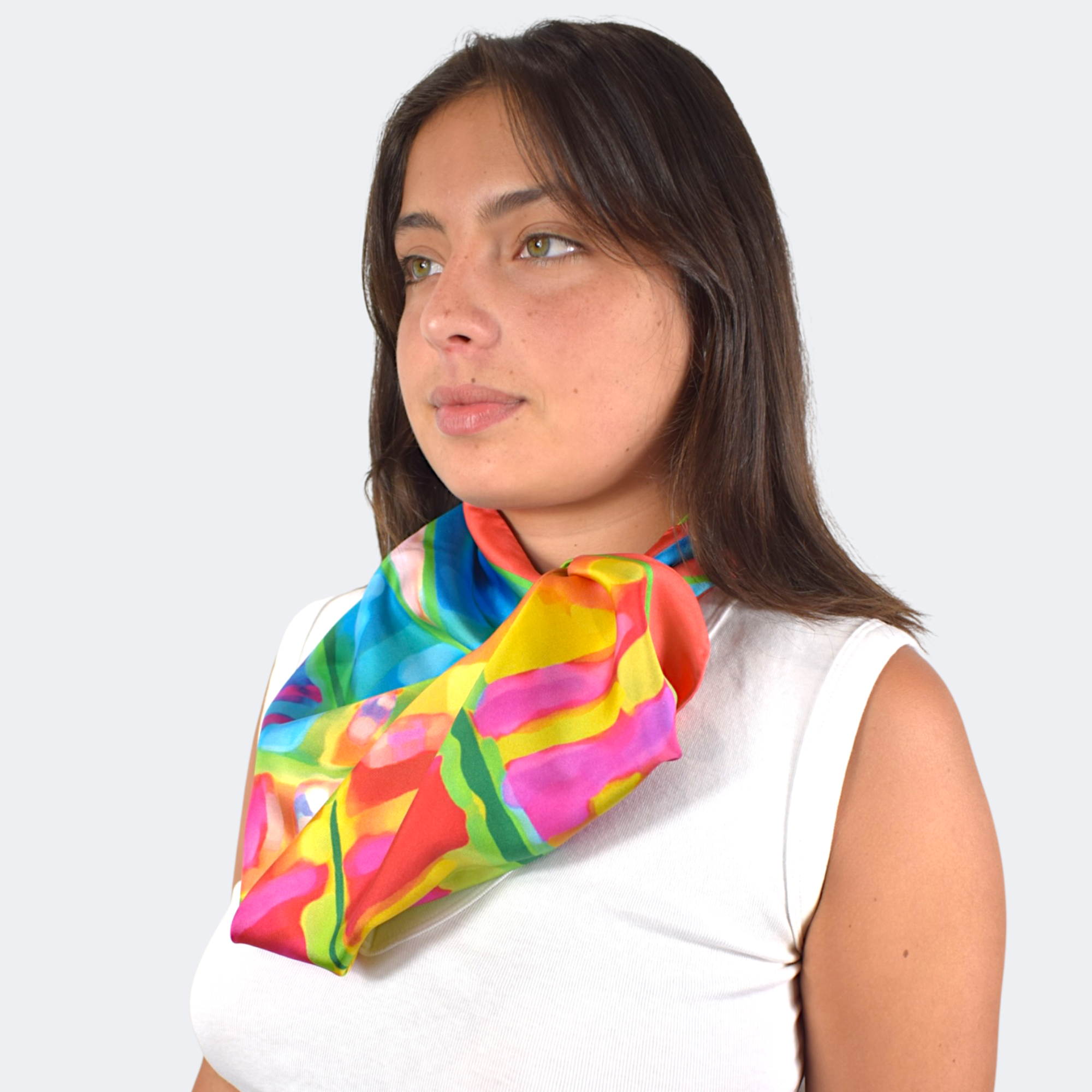 Summer Carnival Silk Scarf