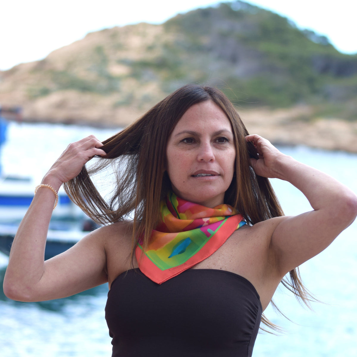 Summer Carnival Silk Scarf