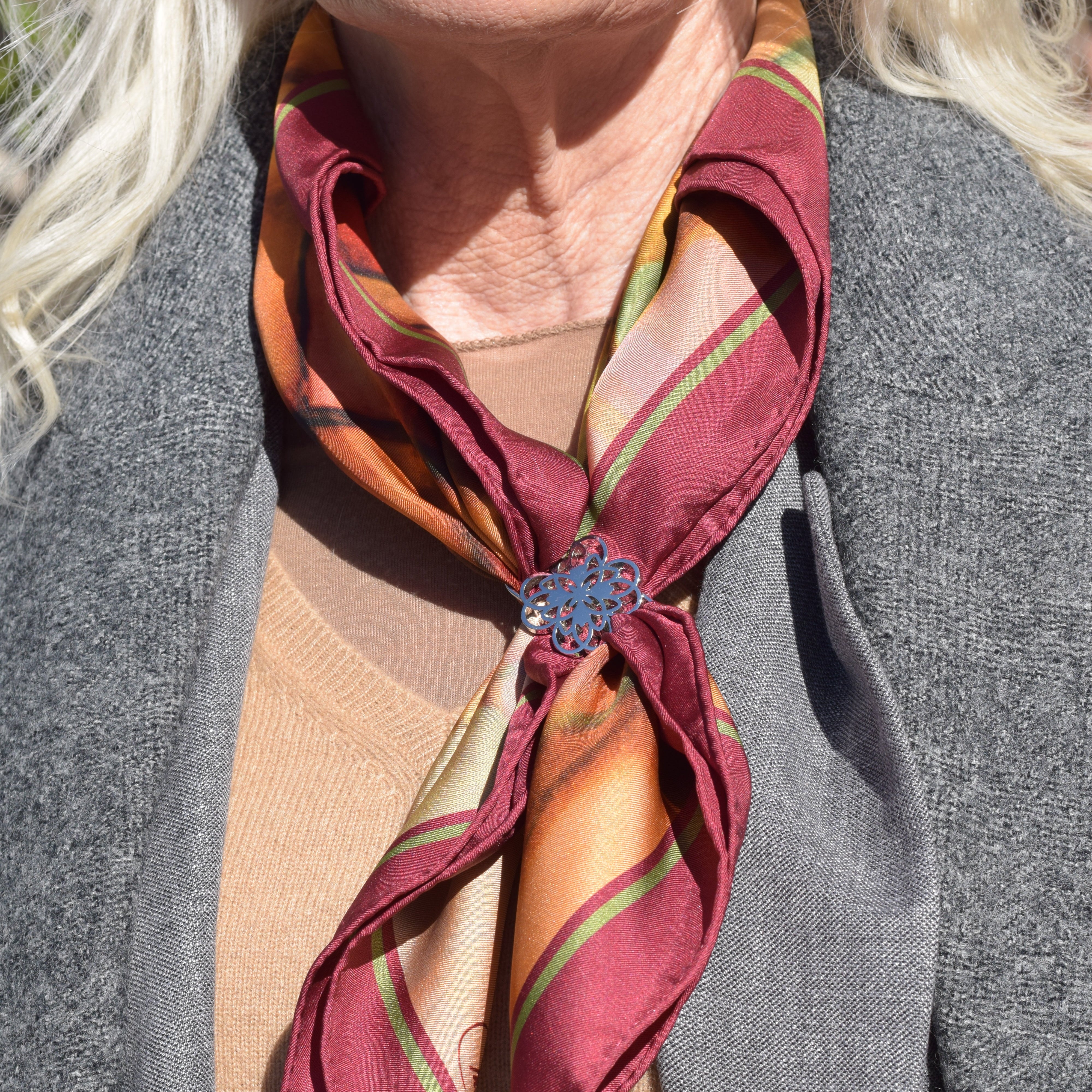 “Vitral Vespre” Pañuelo de Seda