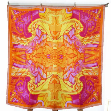 Pañuelo de Seda Groovy Rose Carré 90