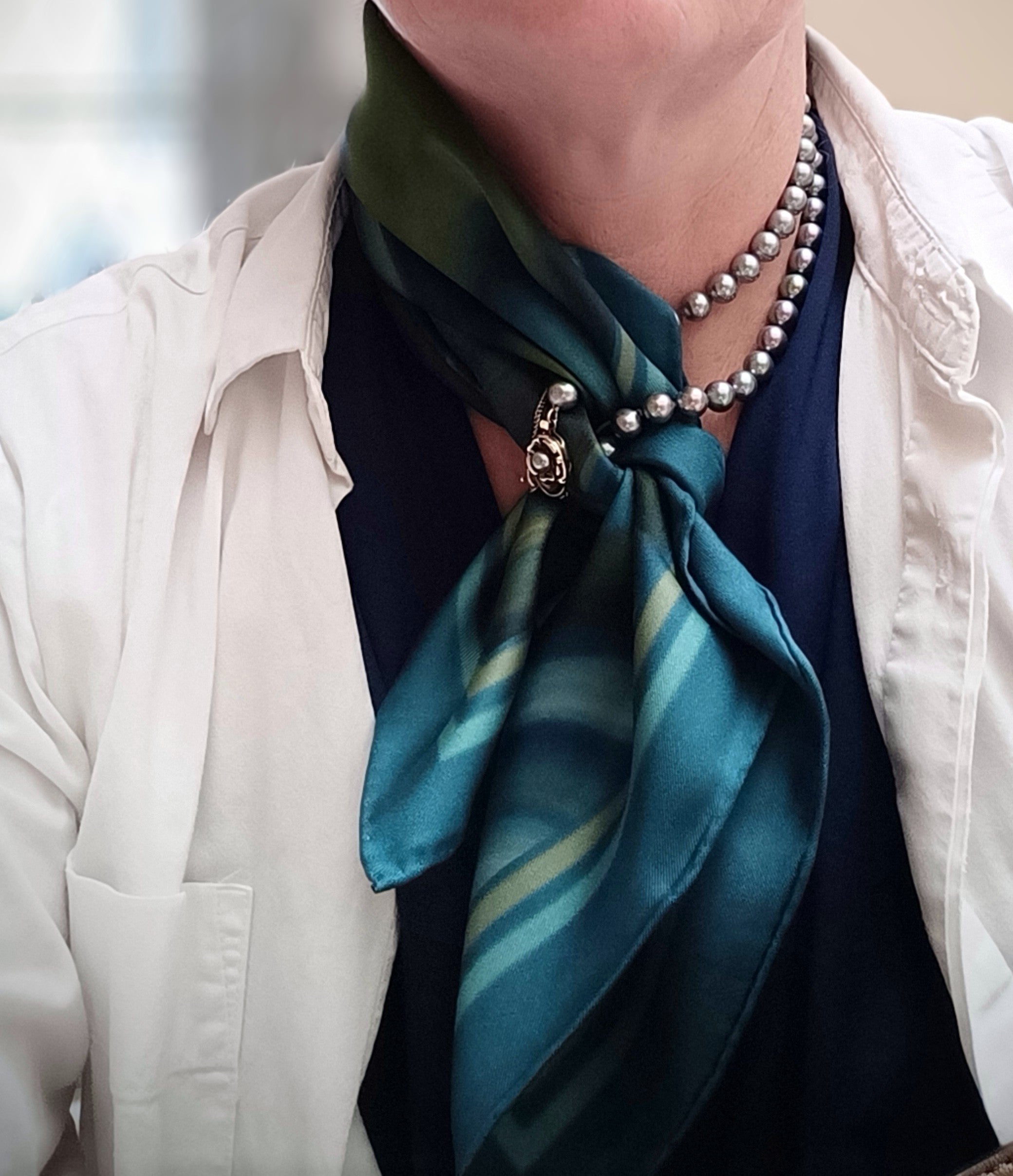 Pañuelo de Seda Carré Marble 70