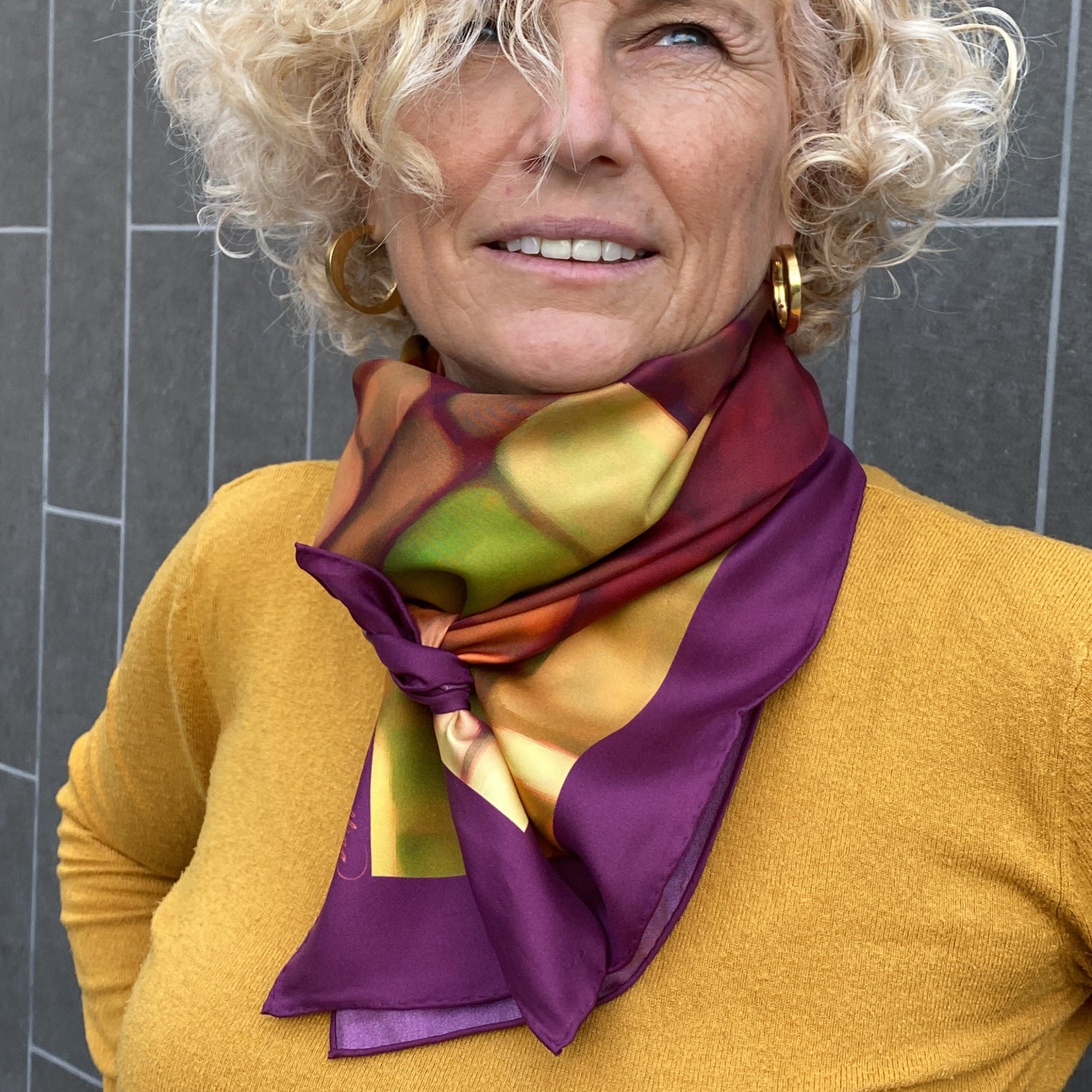 Foulard de Seda Ocaso 90