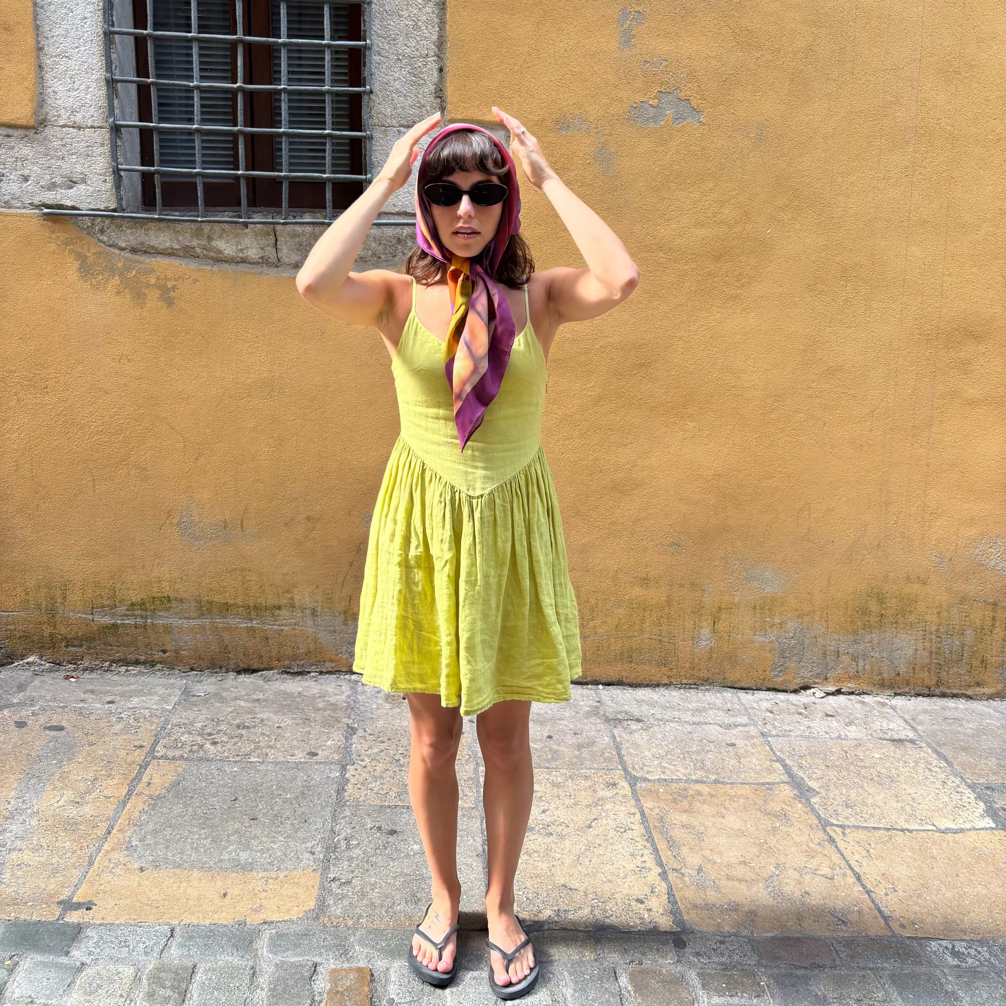 “Vitral Vespre” Pañuelo de Seda