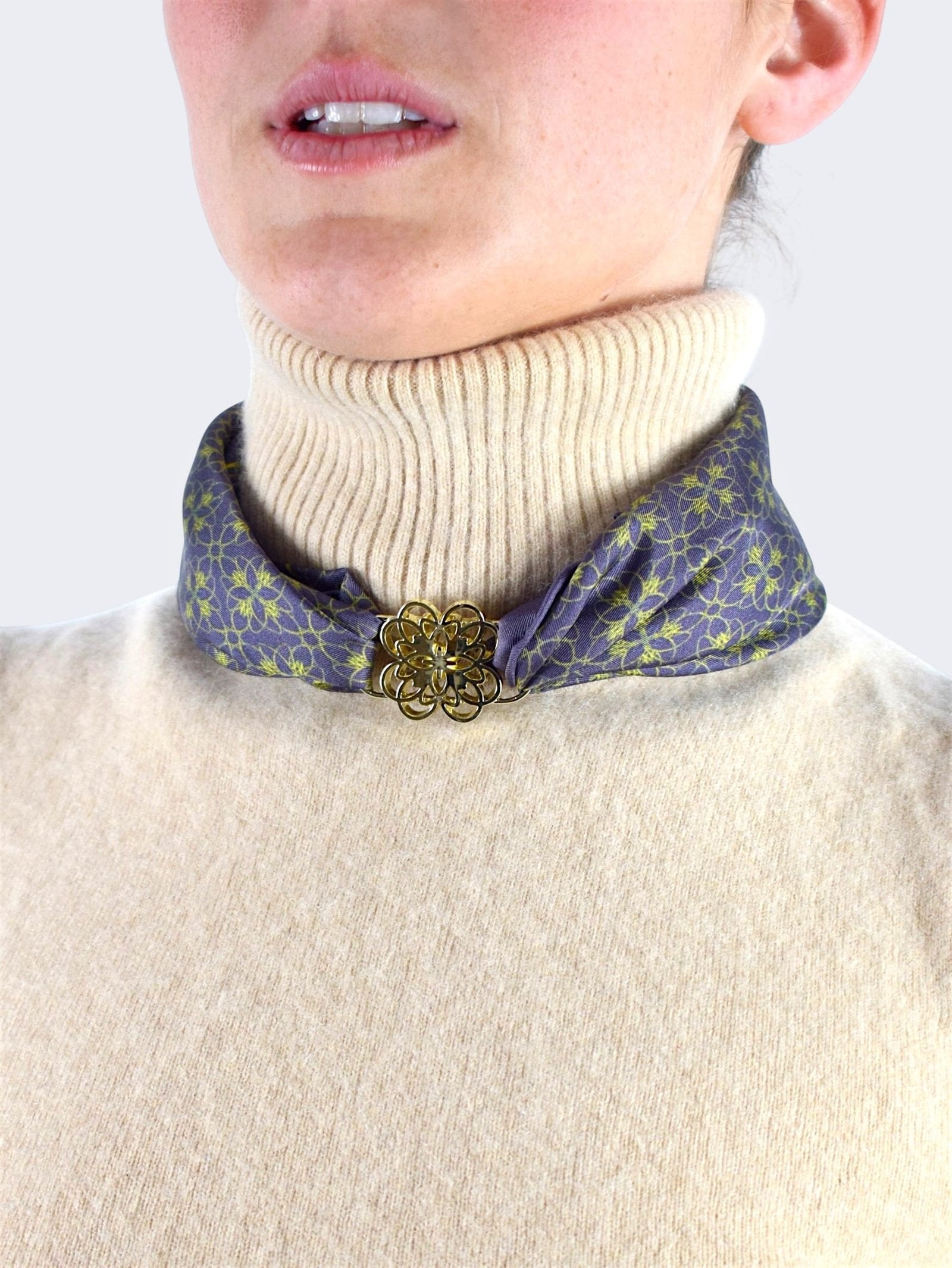 Blue Emblem Pocket Square