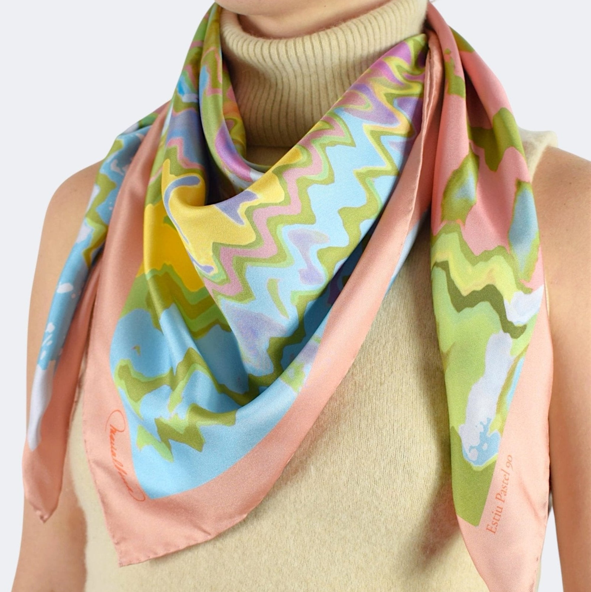 Summer Silk Scarf 90 cm 