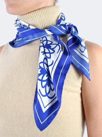 Roseta Bandana Azul y Blanco