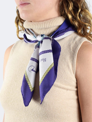 Pañuelo de Seda Blue Spi