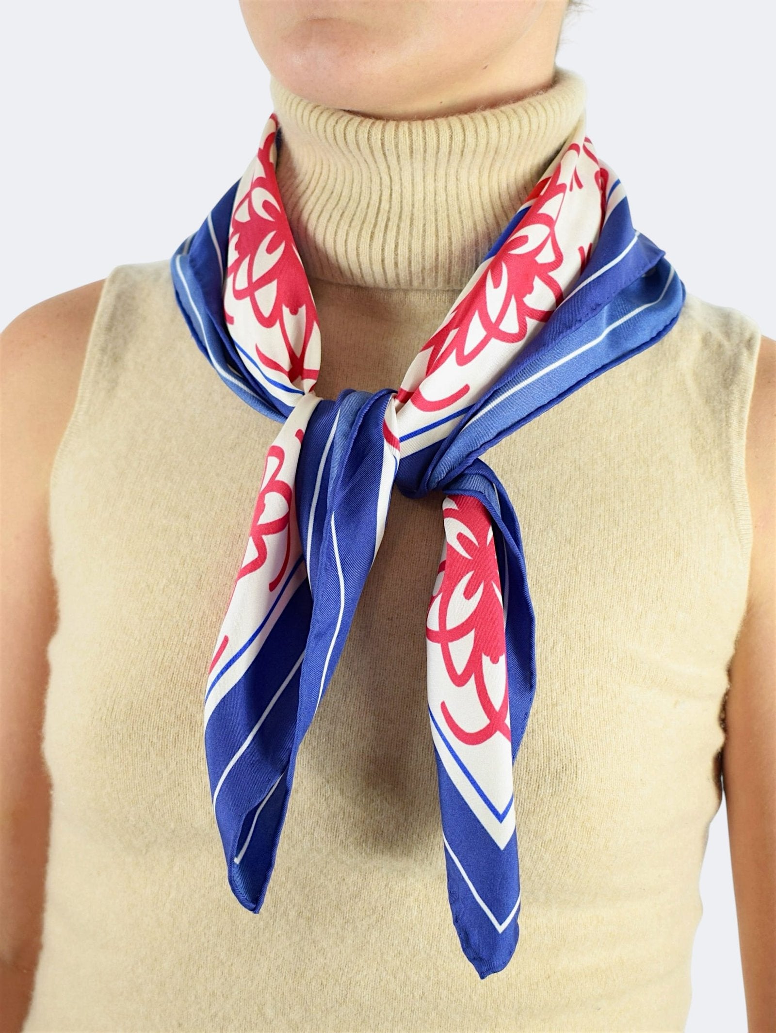 Red, White and Blue Rosette Bandana