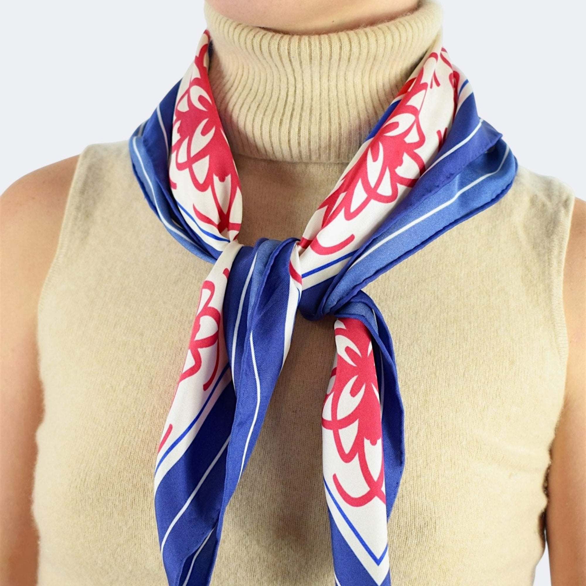 Roseta Bandana Rojo, Blanco y Azul