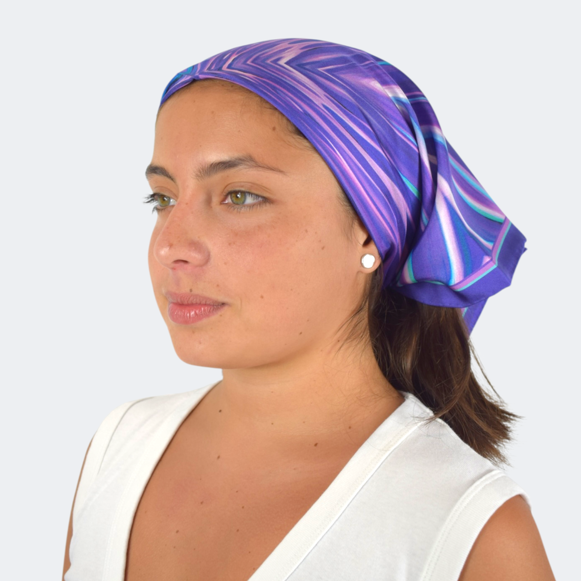 Poppy Morada Pañuelo de Seda