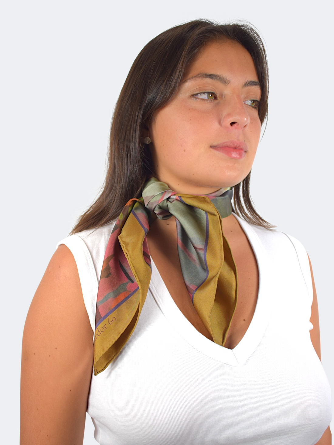 "Tardor" Pañuelo de Seda de Tonos Otoñales