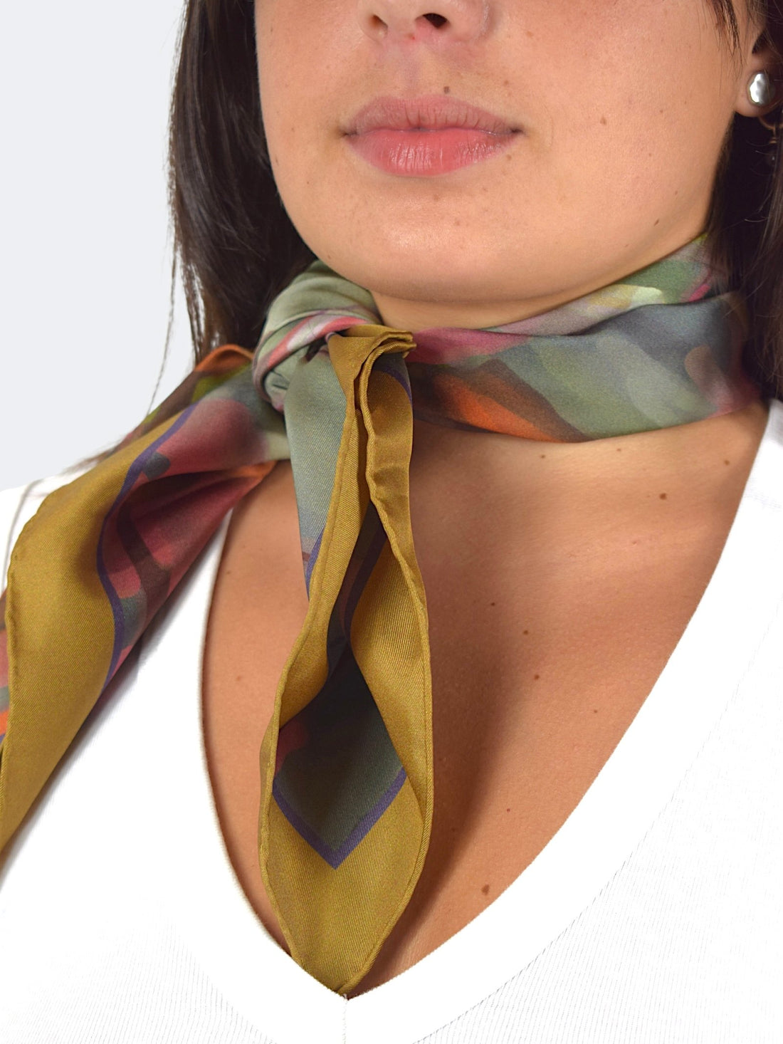 "Tardor" Pañuelo de Seda de Tonos Otoñales