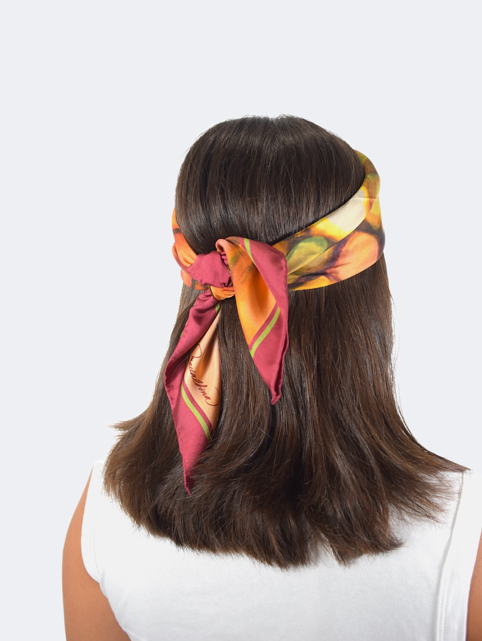 “Vespre Stained Glass” Silk Handkerchief