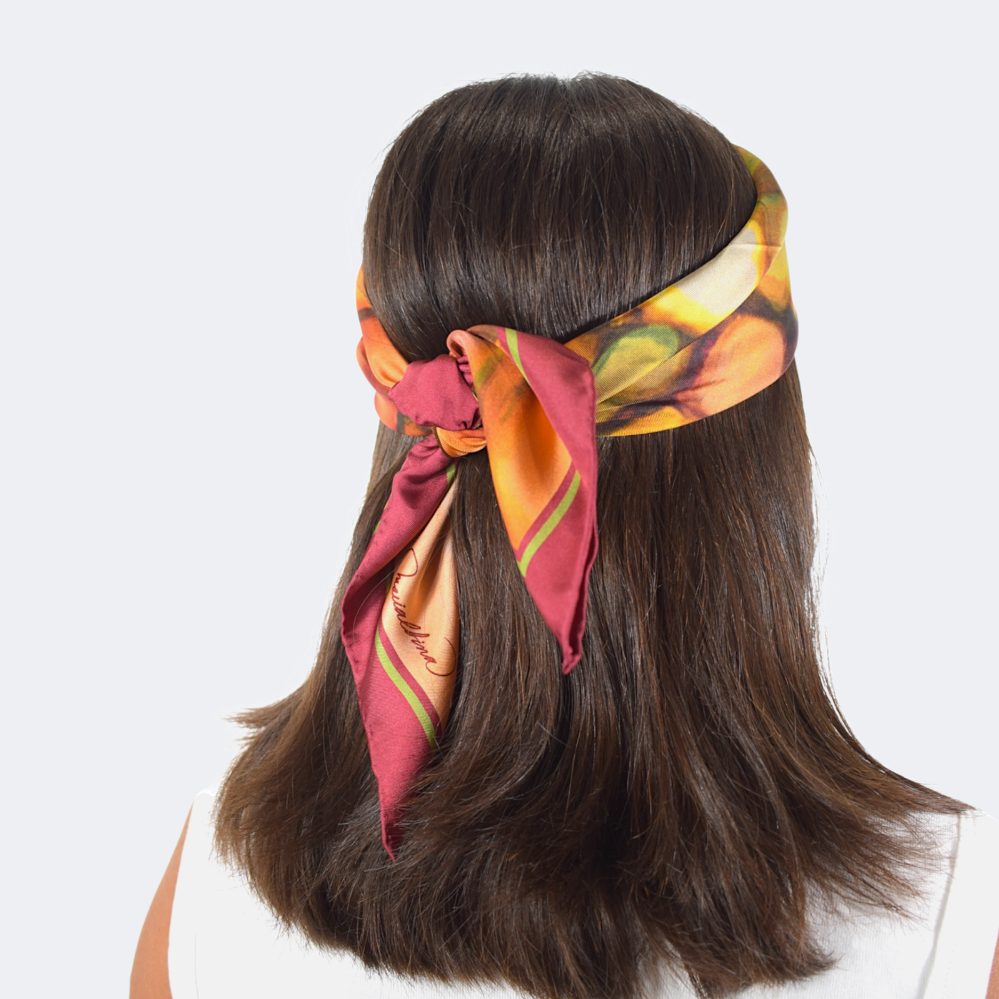 “Vitral Vespre” Pañuelo de Seda