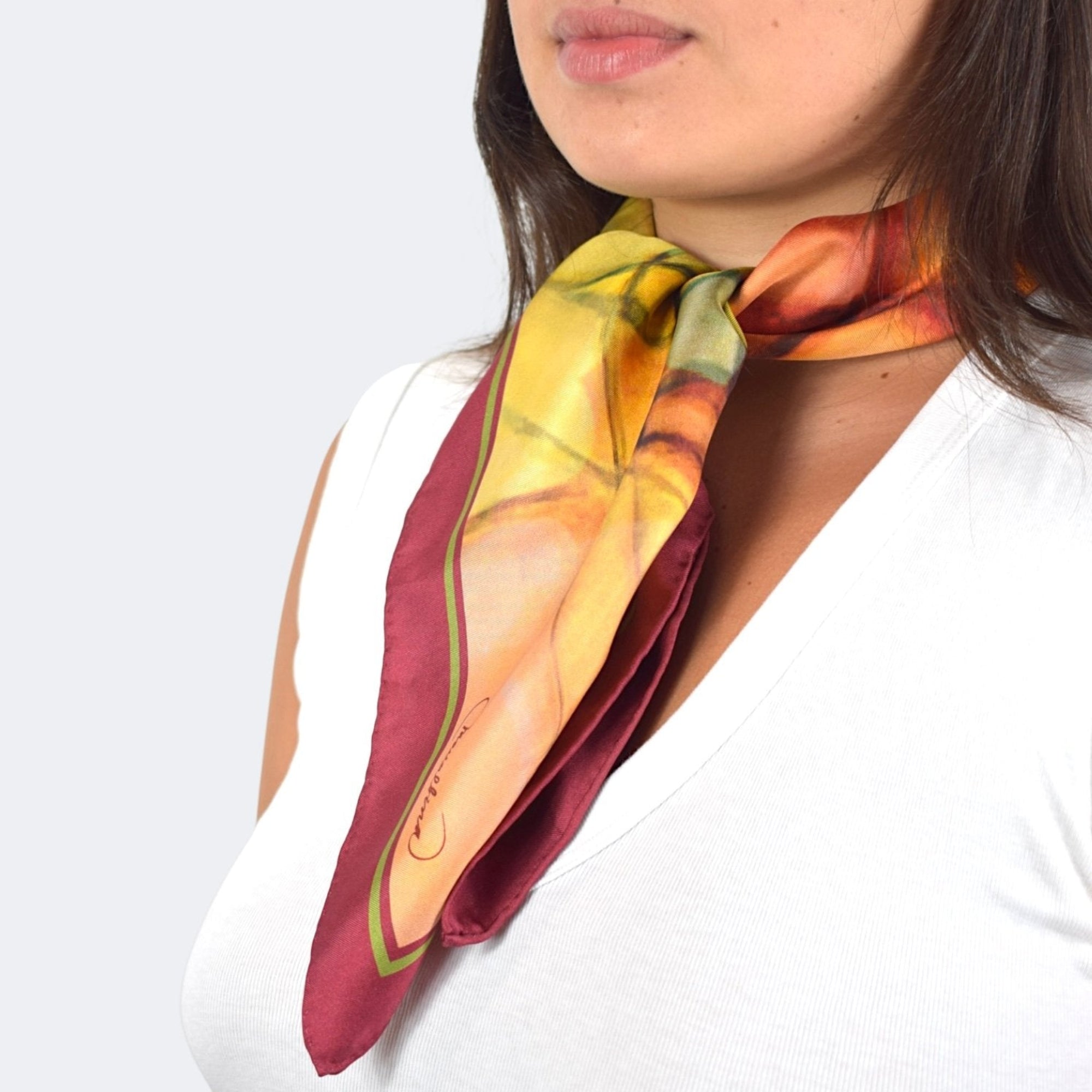 “Vitral Vespre” Pañuelo de Seda