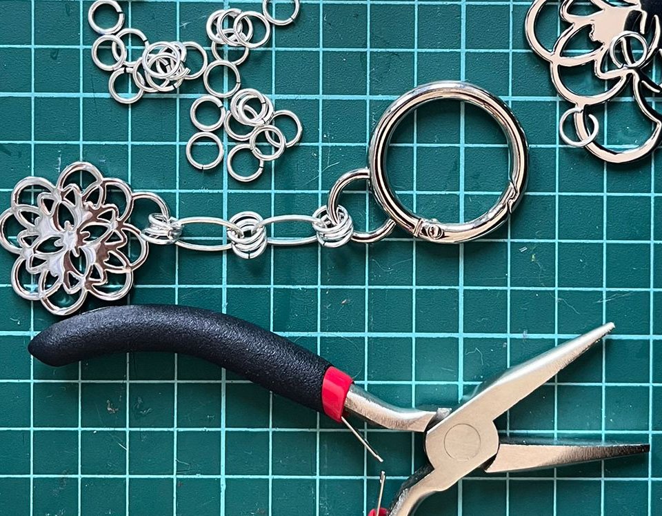 Llavero Mini Anagrama Plateado