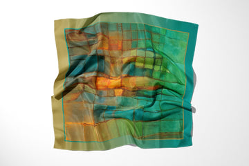 "Night Fields" Silk Scarf