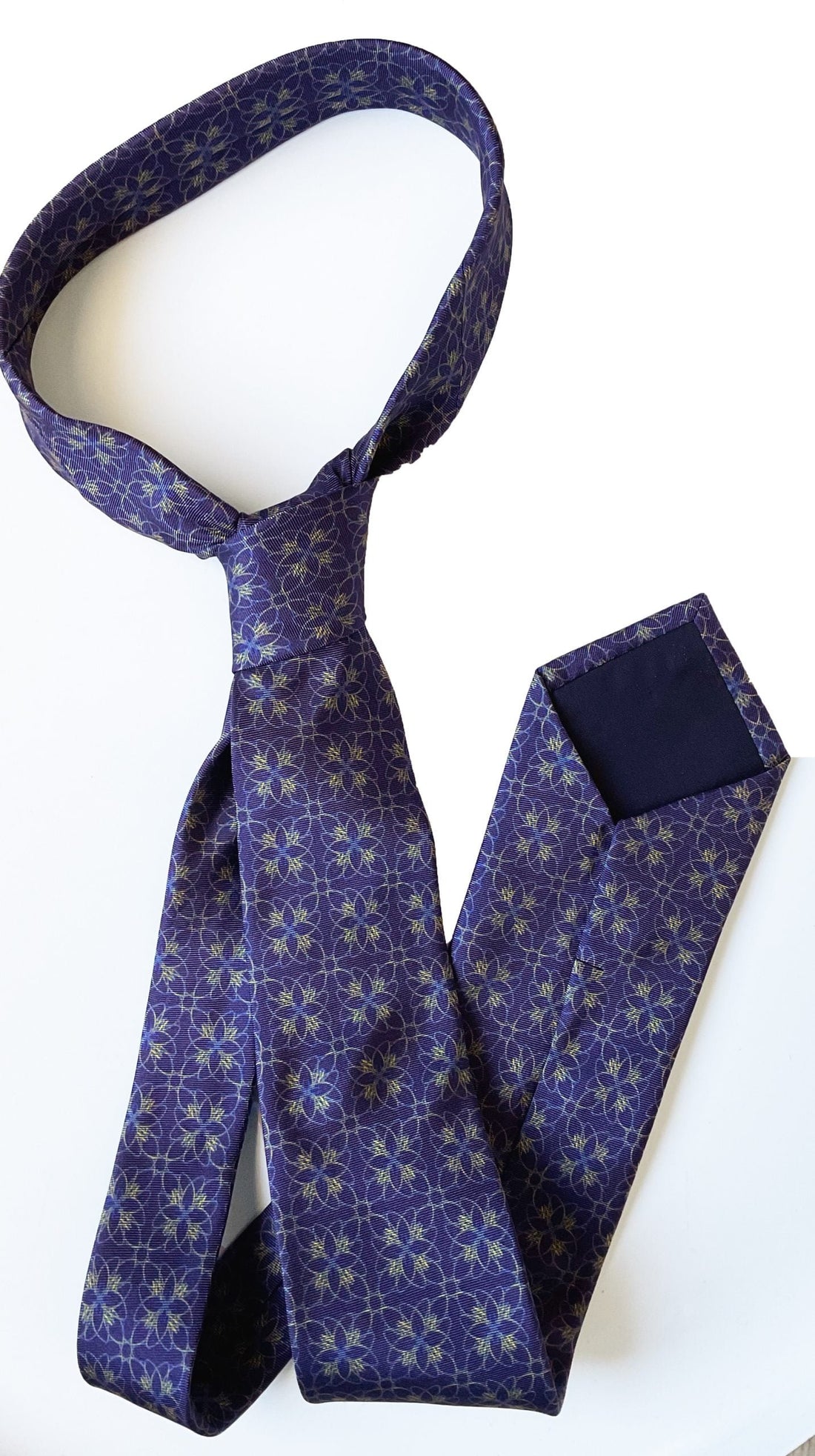 Corbata de Seda Emblema Azul