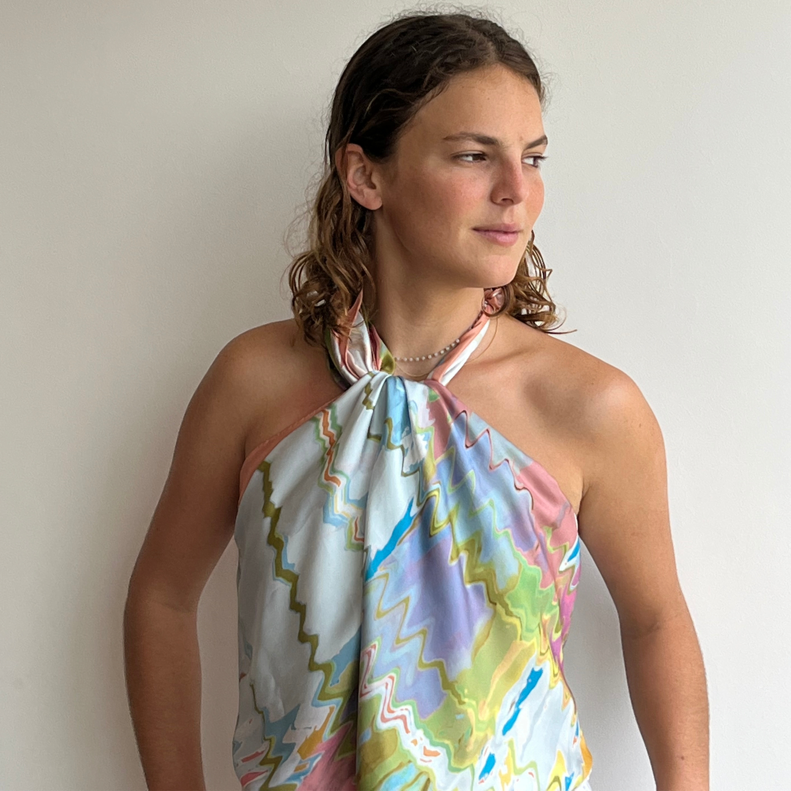 Summer Silk Scarf 90 cm 