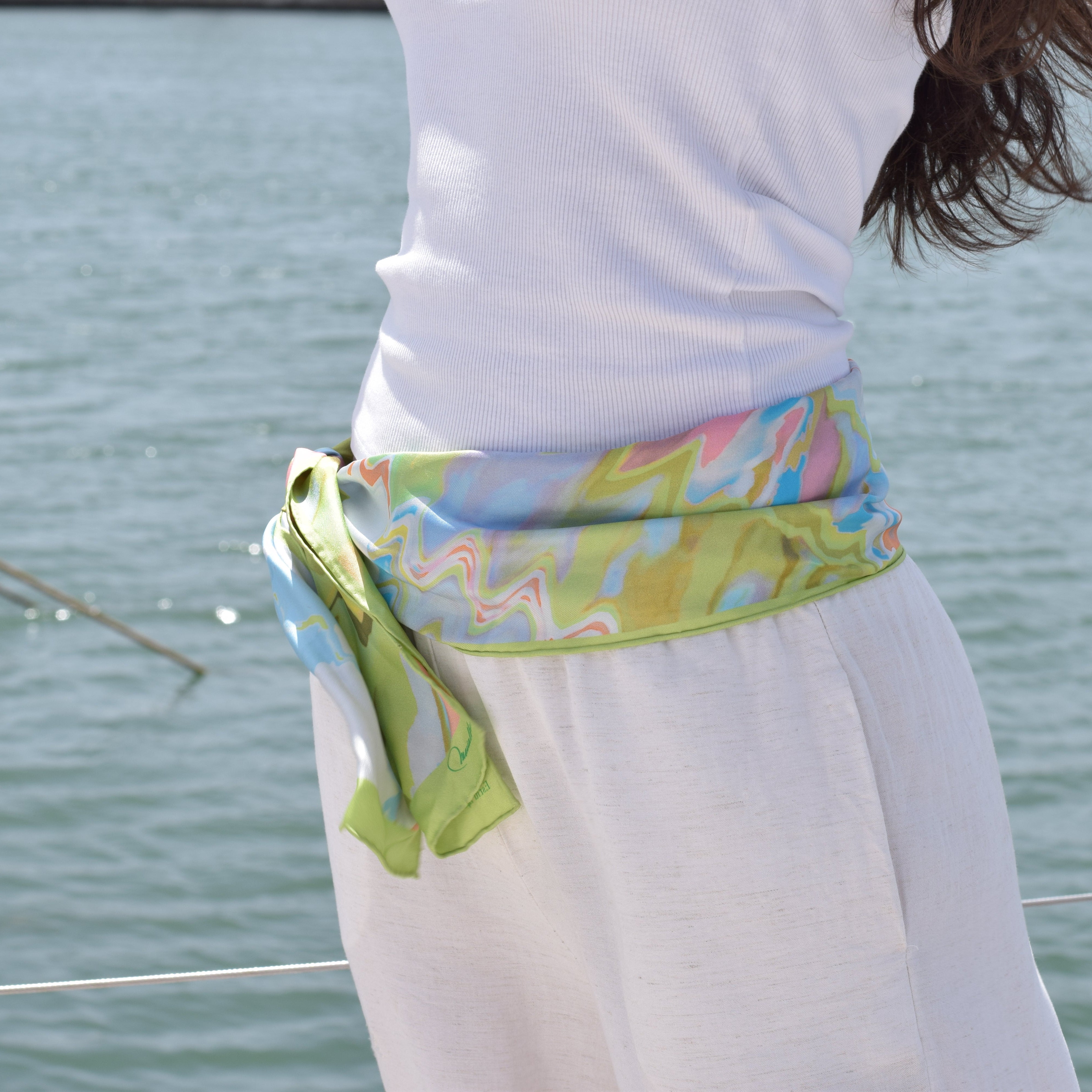 Estiu 140 Thin Silk Scarf