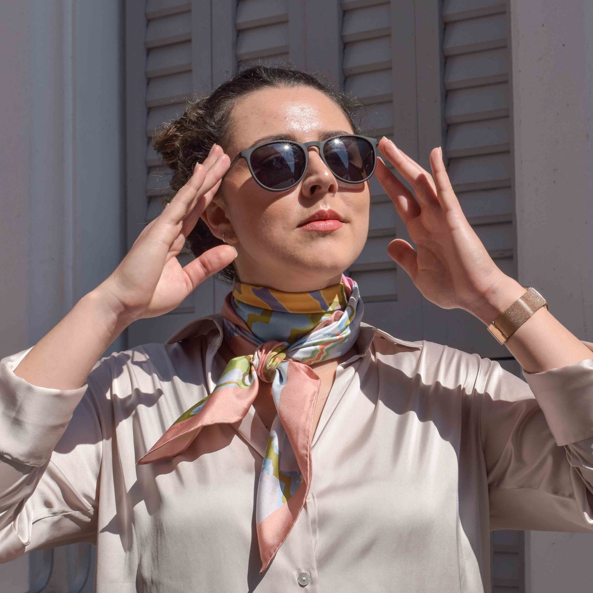 Summer Silk Scarf 90 cm 