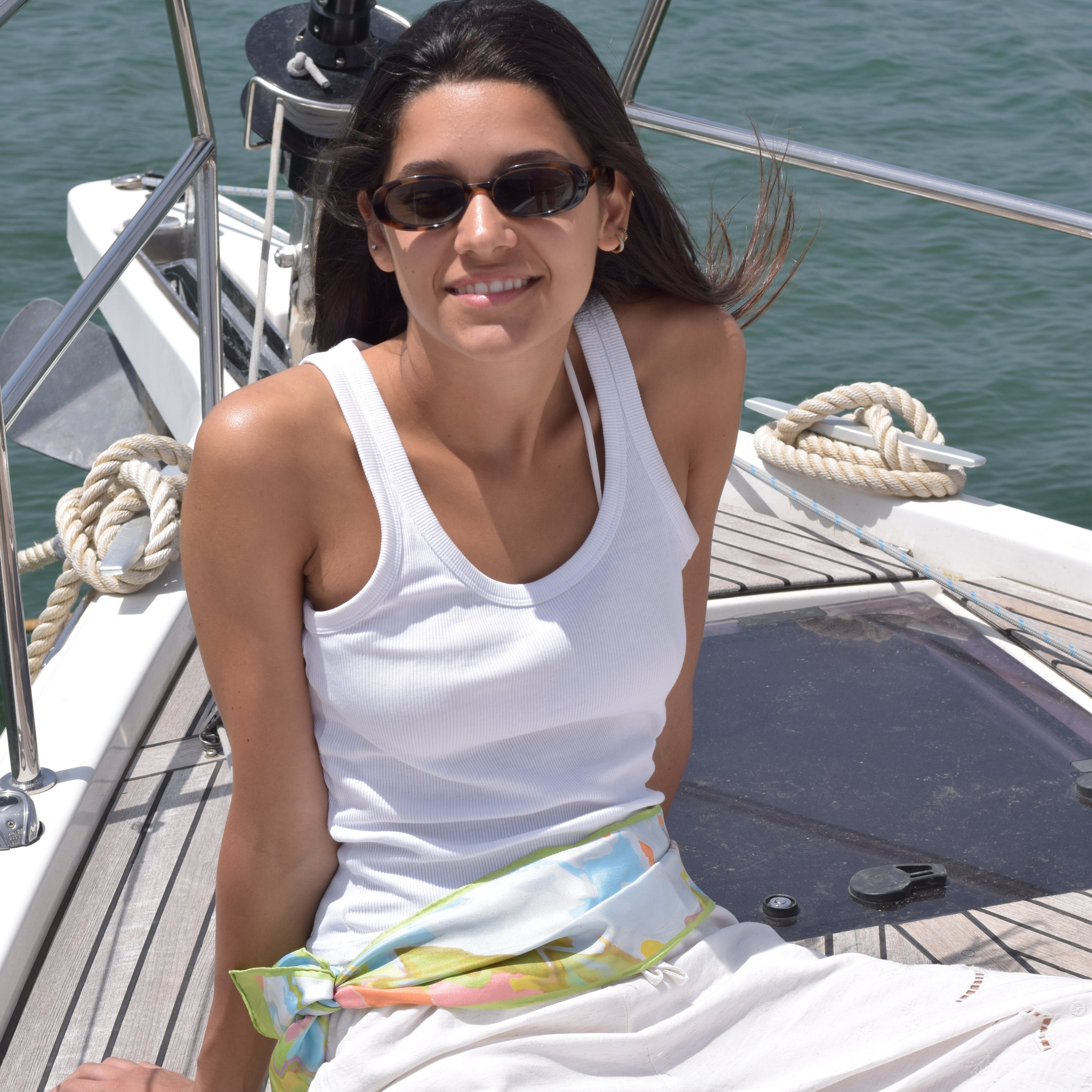 Estiu 140 Thin Silk Scarf