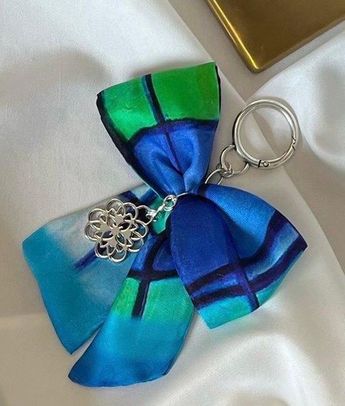 Llavero Mini Anagrama Plateado