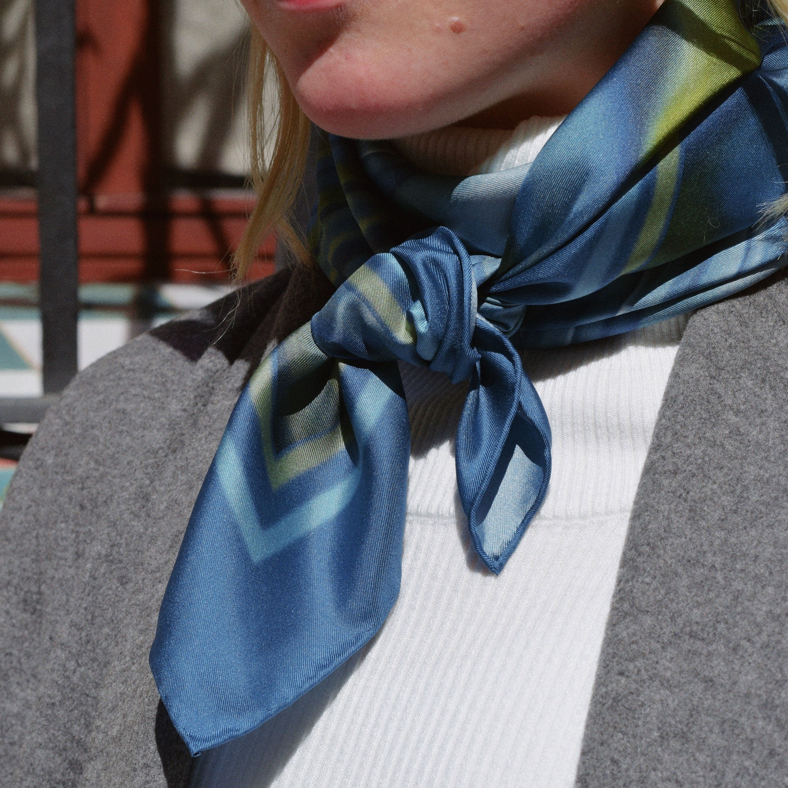 Pañuelo de Seda Carré Marble 70