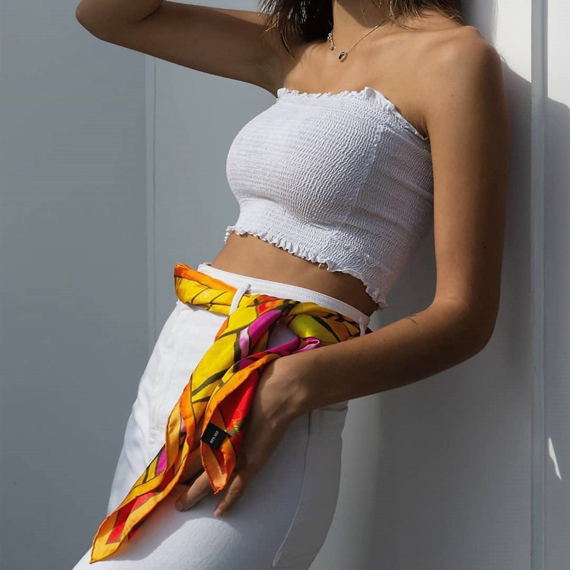 Carré Mosaic Silk Scarf 
