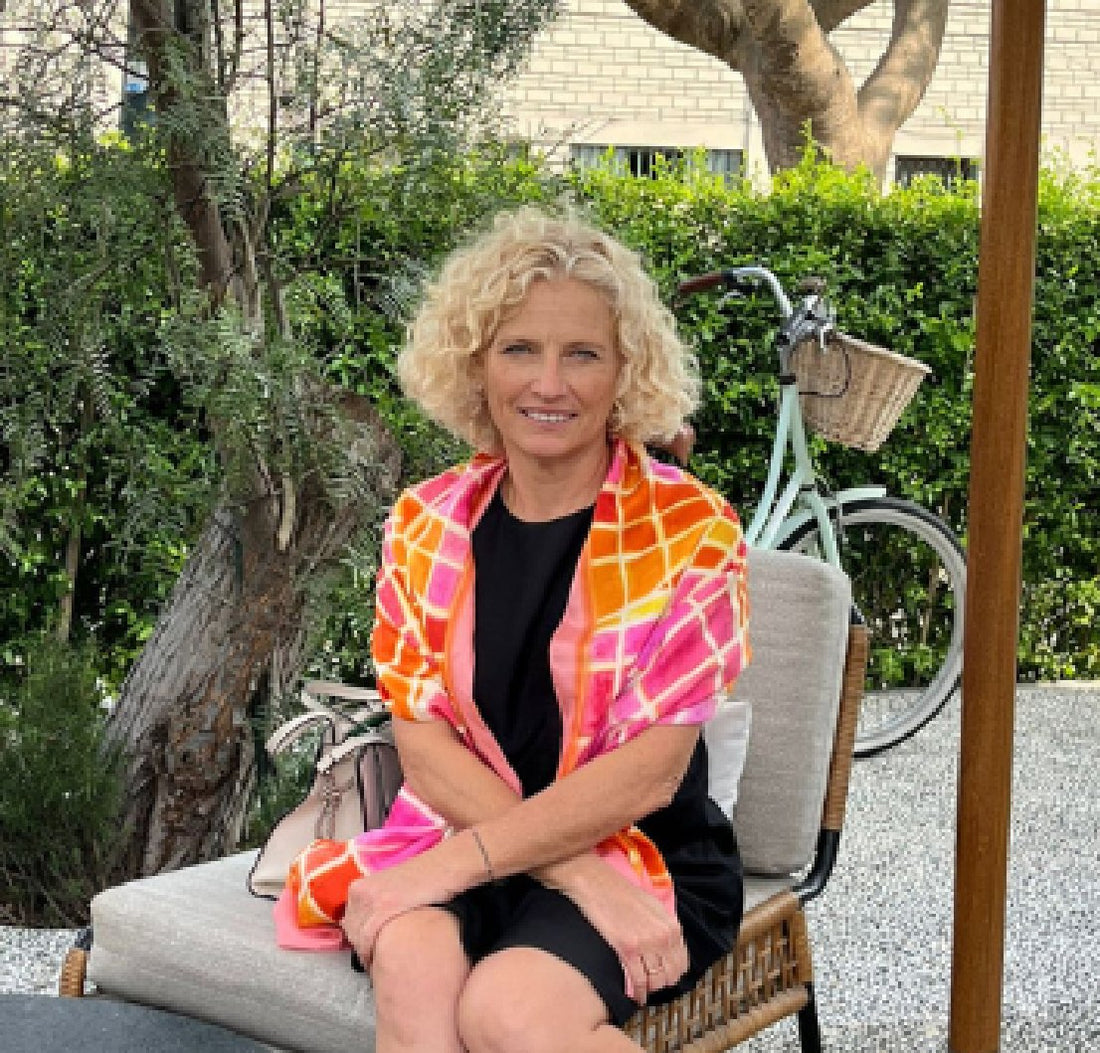 Chal de Seda Oblong Sunset