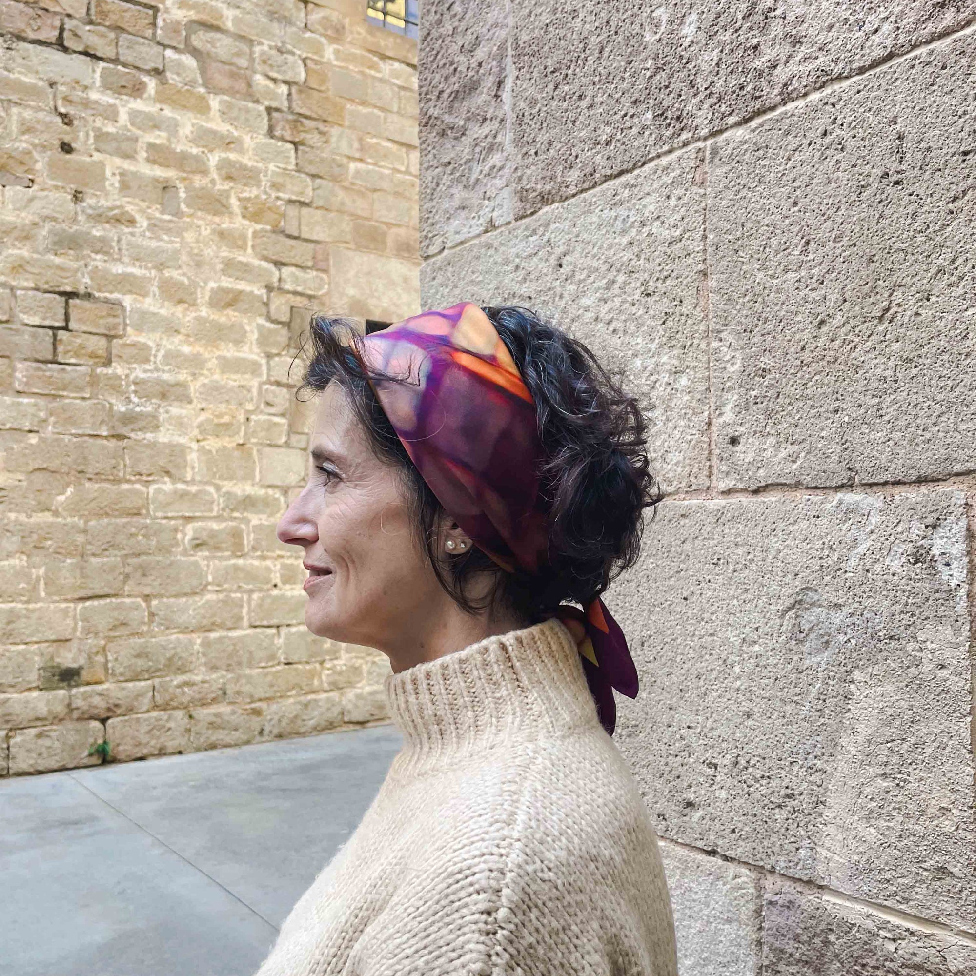 Foulard de Seda Ocaso 90