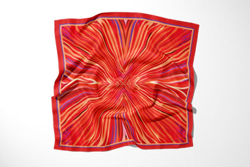 Poppy Roja Pañuelo de Seda