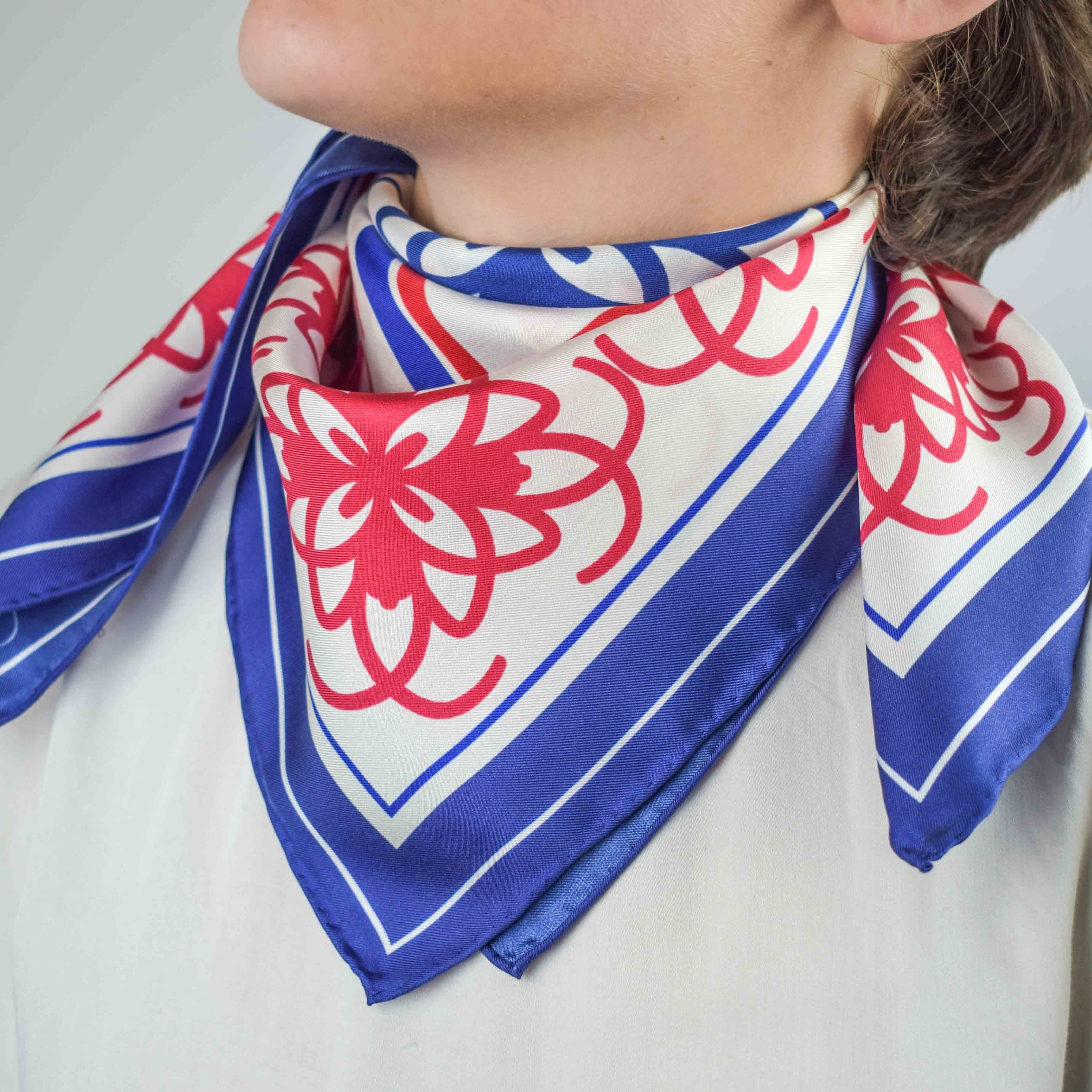 Roseta Bandana Rojo, Blanco y Azul