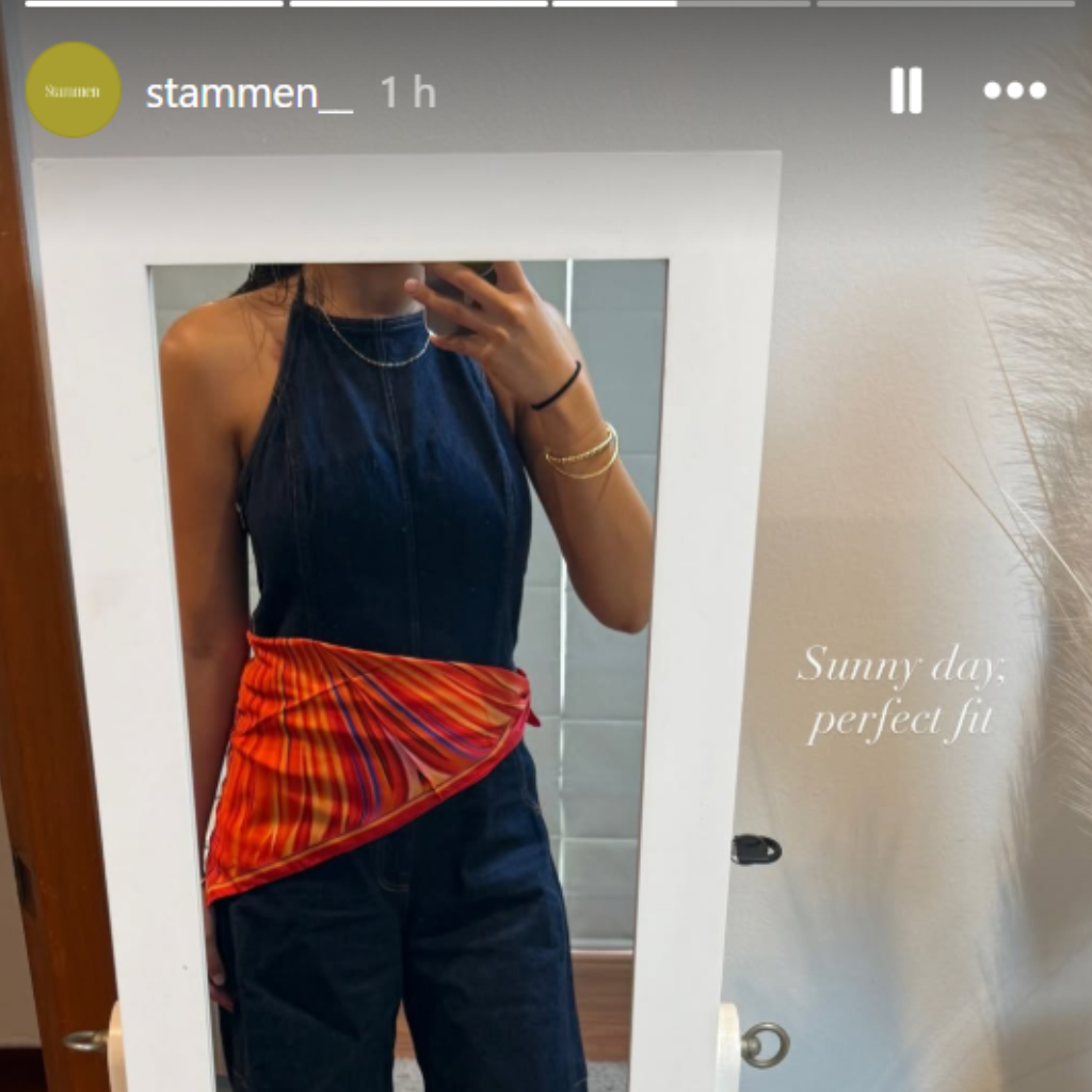 Poppy Roja Pañuelo de Seda