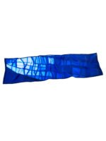 Abstract Blue Long Scarf Azul 160 - Image 2
