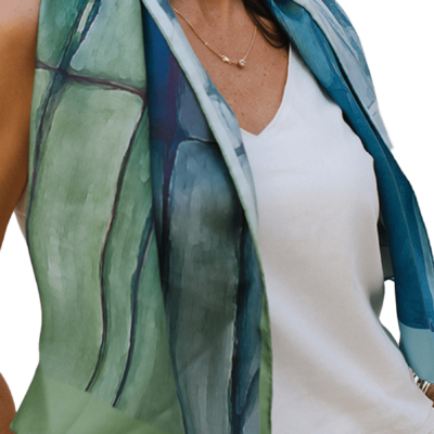 Long Silk Scarf Sitges 160
