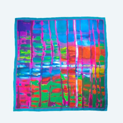 Primavera 70 Silk Scarf – Spring Elegance from the Enchanted Forest Collection Inspired by La Cruz