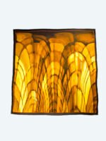 Arcos 90, a silk scarf that captures the strong beauty of Barcelona's archways.