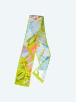 Estiu 140 Silk Scarf – Summer Pastels and Year-Round Elegance in a Versatile Hand-Finished Accessory