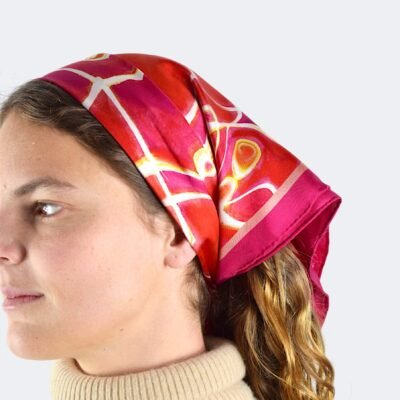 Silk Scarf Arabesque 70 cm