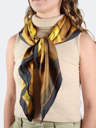 MARIALBINA WEB42 Silk Carré Scarf Arcos 90 - Image 1