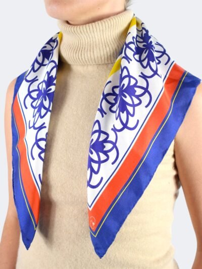 MARIALBINA WEB5 Roseta Red White Yellow and Blue Bandana - Image 1