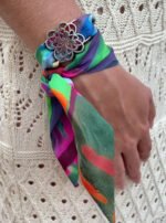 Primavera Twilly – Colorful and Elegant Silk Scarf - Image 2