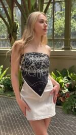 Silk Scarf Encaje Blanco 70 (Peru) - Image 3